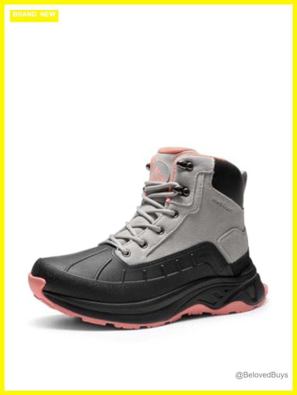 Waterproof Suede Hiking Boots Ankle-High Non-Slip Outsole Toe Protection
